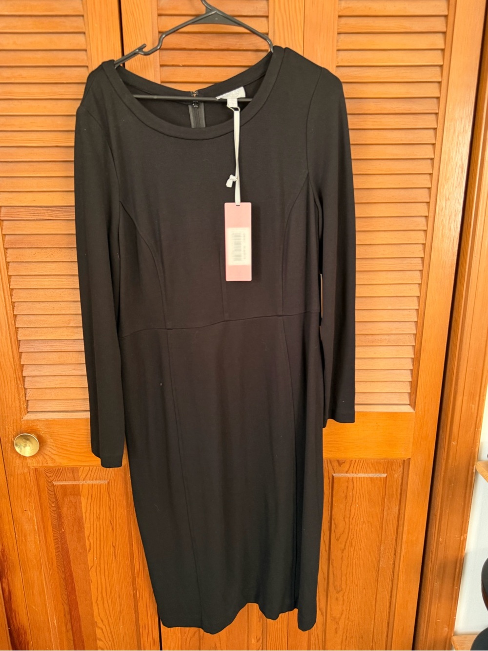 Pure Collection Classic Black Long Sleeve Women’s Dress - Elegant Everyday Style
